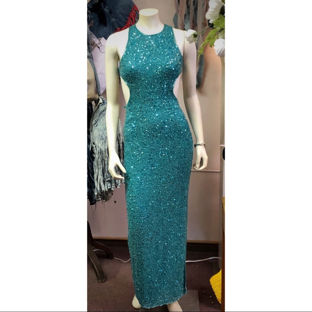 Scala Seafoam Color Gown - image 1